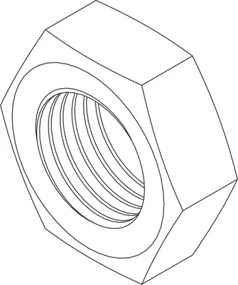 NUT HEX NO.6-32 STEEL