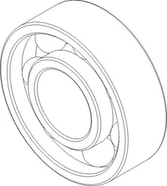 BEARING BALL 3/8 X 7/8 X 9/32