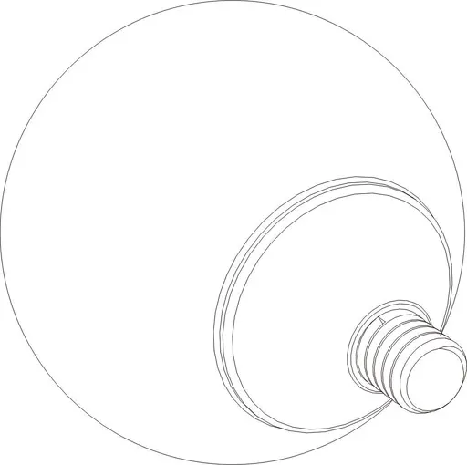 KNOB 5/16-18 X 5/16IN