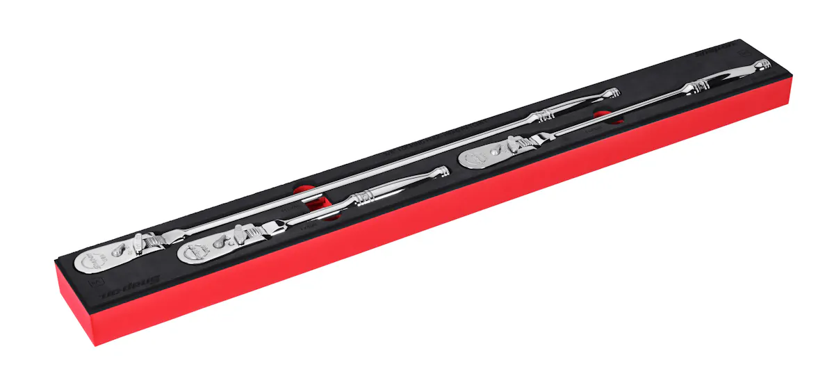 3/8DR 3PC LOCKING RAT FSET RED