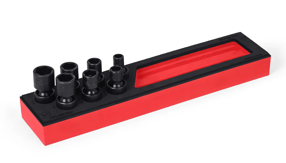 3/8DR 7PC IMP SAE SWIVEL FSET