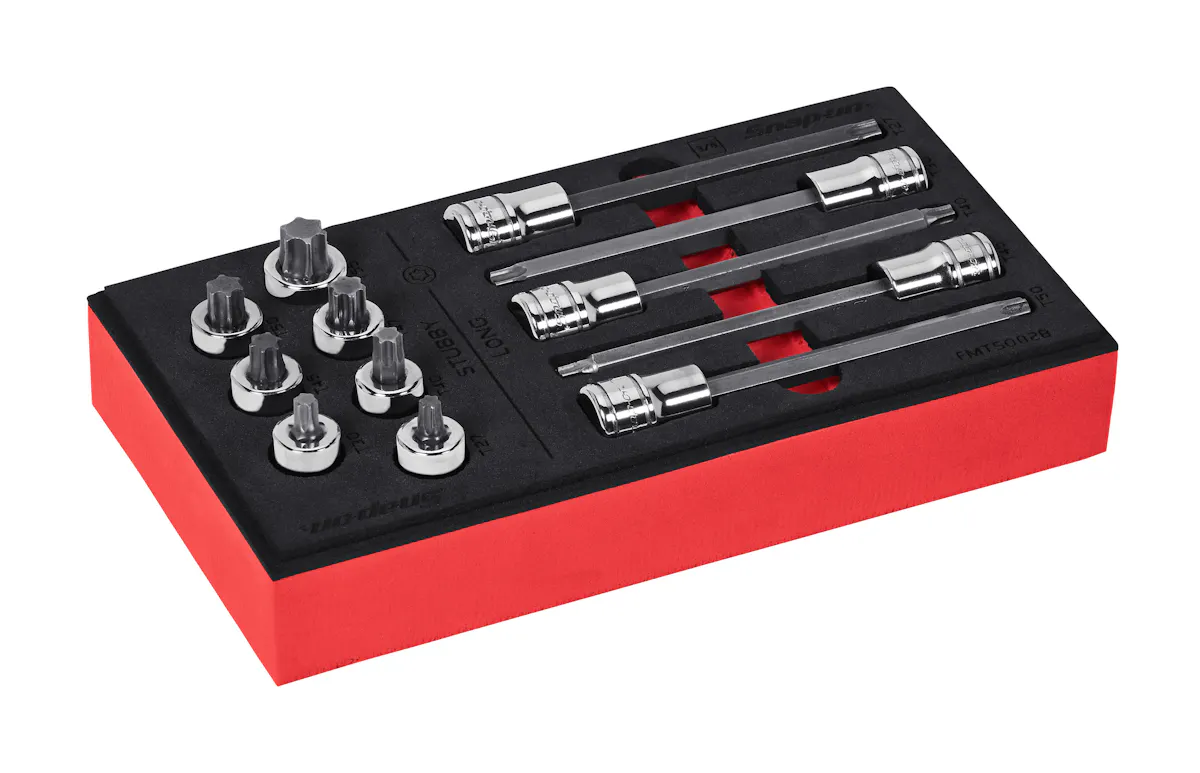 12 PC 3/8D TORX BIT DRIVER