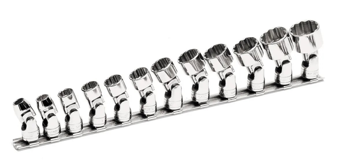 3/8DR 12PC SAE 12PT SHL FLXSKT