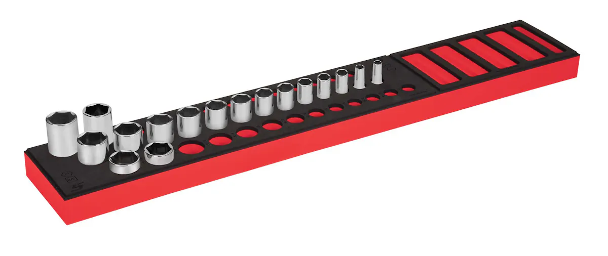 3/8DR 17PC 6PT SAESKT FSET RED