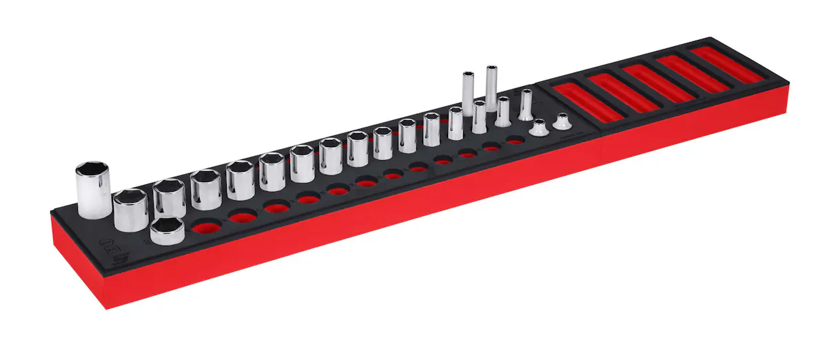 3/8DR 21PC 6PT MM SKT FSET RED