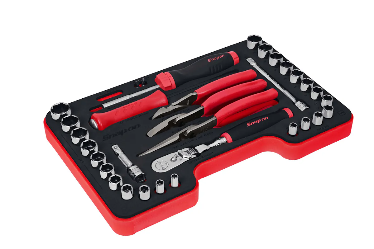thumbnail image 2 of Snap-on 14-Piece 1/4" Drive Metric Semi-Deep Socket Set – 6 Point – 4mm To 15mm 2 of 6