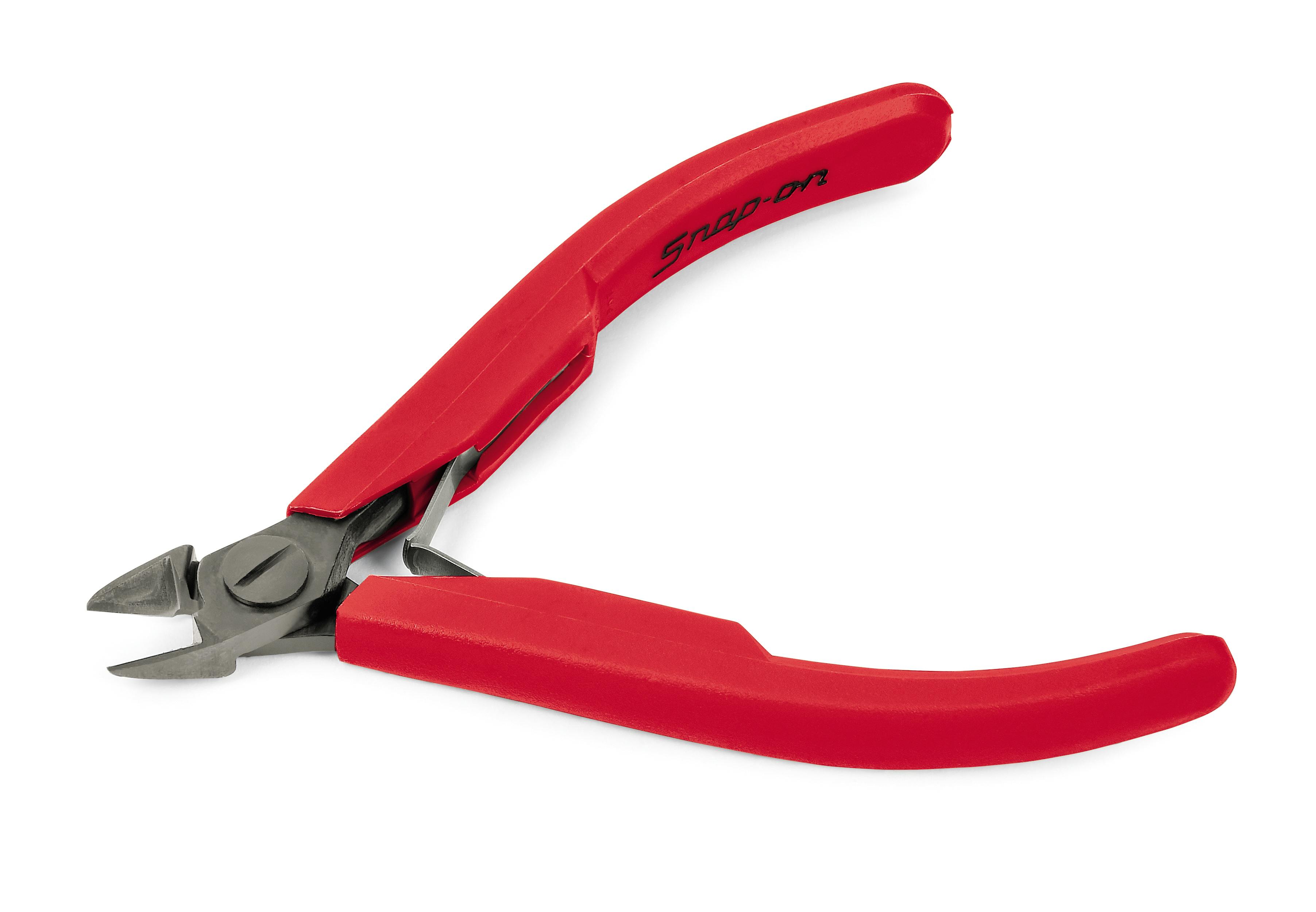 P-Series Cutting Pliers (Red), true flush cut, oval head, .40-1.60