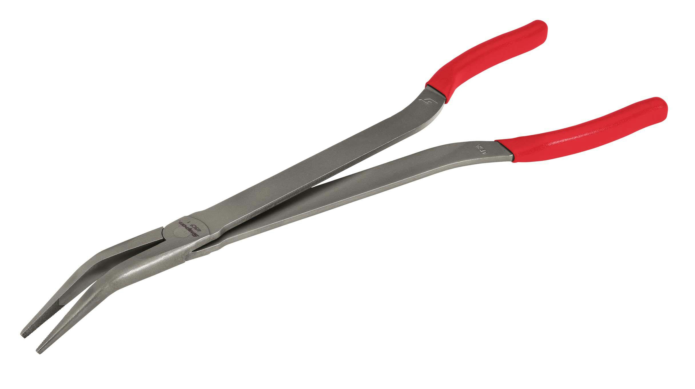 Extra-Long-Neck 45° Bent Needle Nose Pliers (Blue-Point