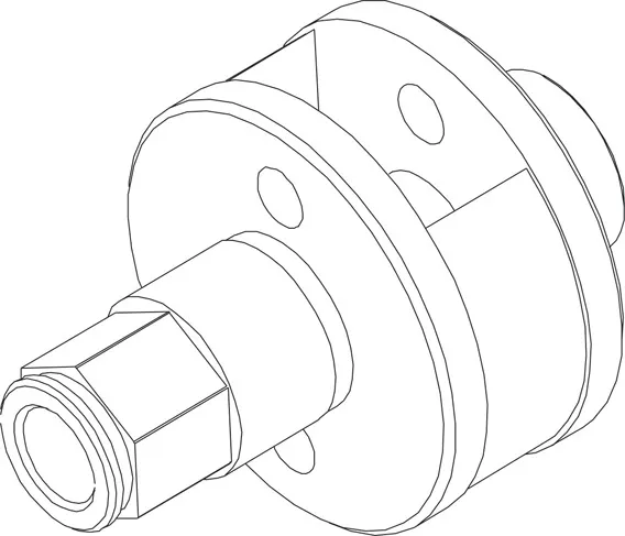 GEAR CARRIER EXT HEX .2800B