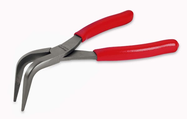 7 90° Talon Grip™ Angle Jaw Needle Nose Pliers (Red), 497ACF