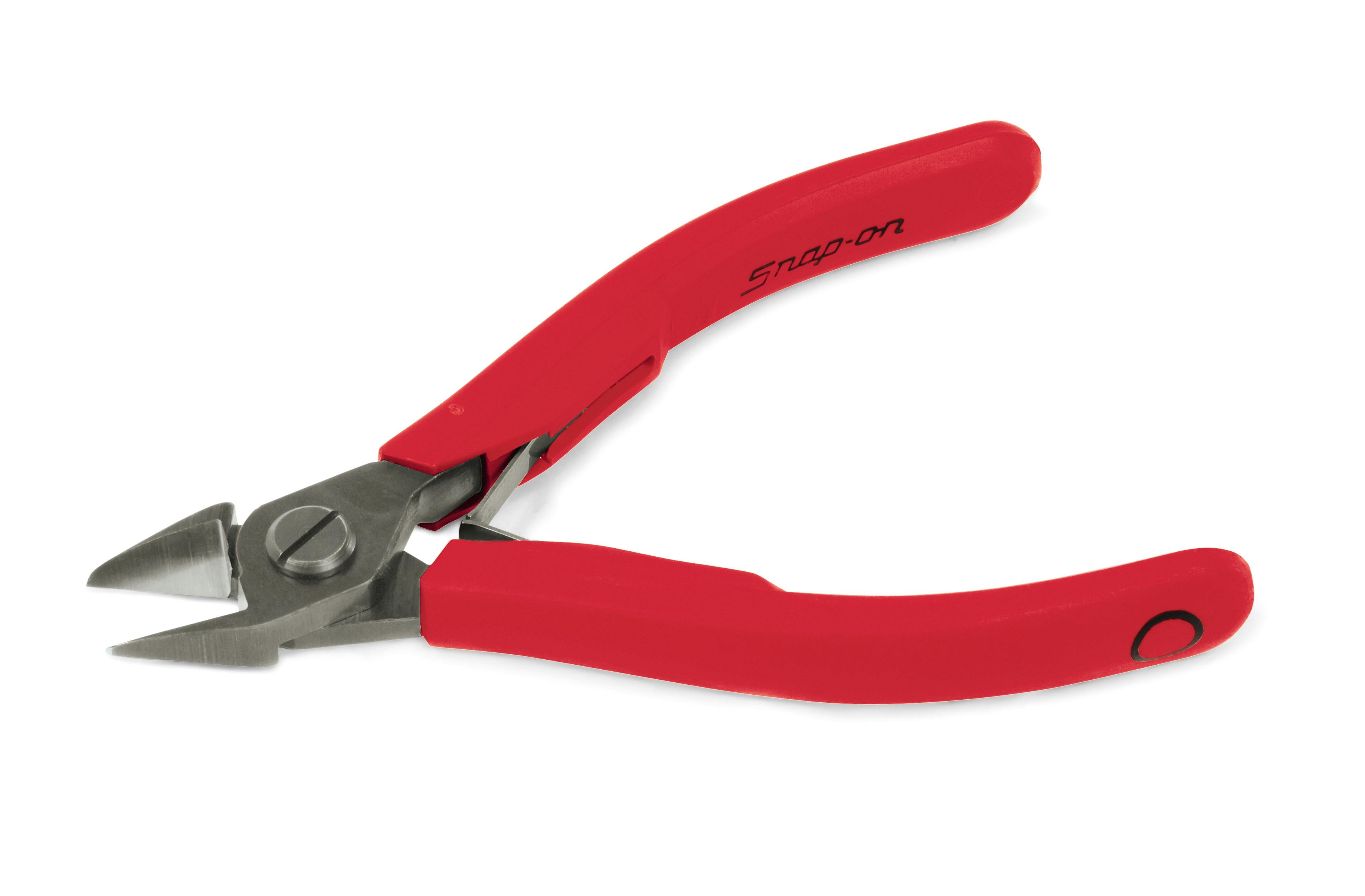 ぷるそ P-Series Cutting Pliers (Red), semi-flush cut, tapered head, 0.30
