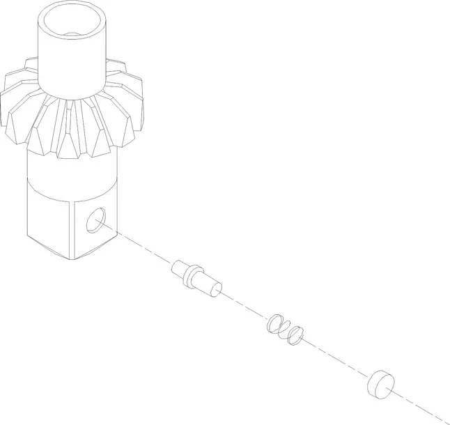 TOOL SPINDLE 3/8IN SQ ASSY
