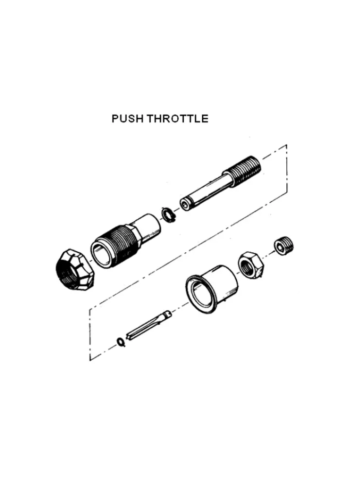 PUSH THROTTLE BACKHEAD ASSY