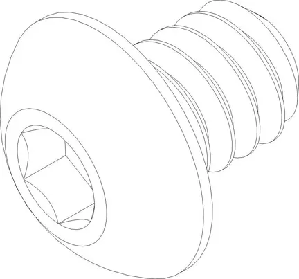 SCREW 10-24 X 1/4 BUTTON HD