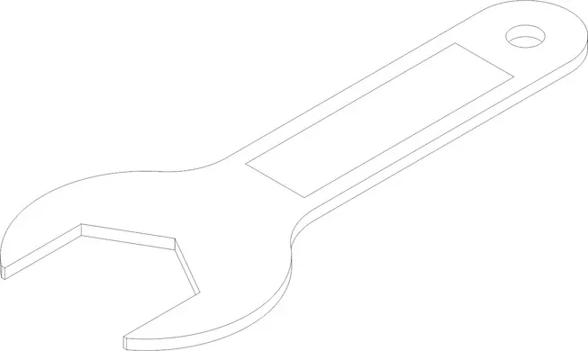 2IN END WRENCH