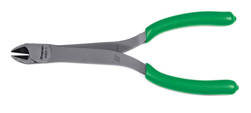 Snap On Tools NEW 808CFG GREEN Soft Grip Mini Diagonal Cutter 7" long 