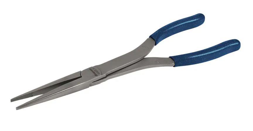 11IN LONG NOSE PLIERS PWR BLUE