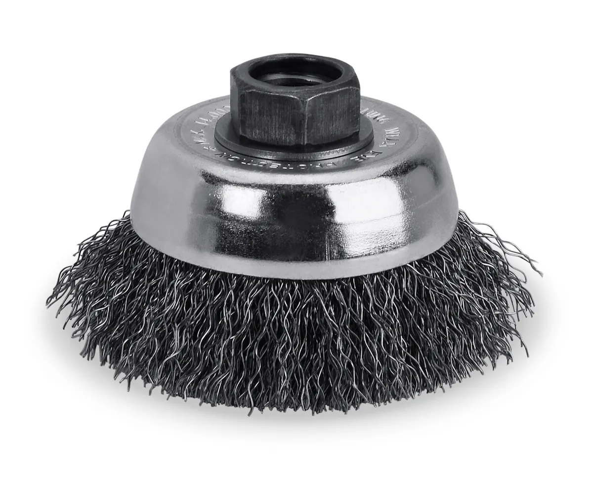 3IN CRIMPED CUP .014CS 5/8-11