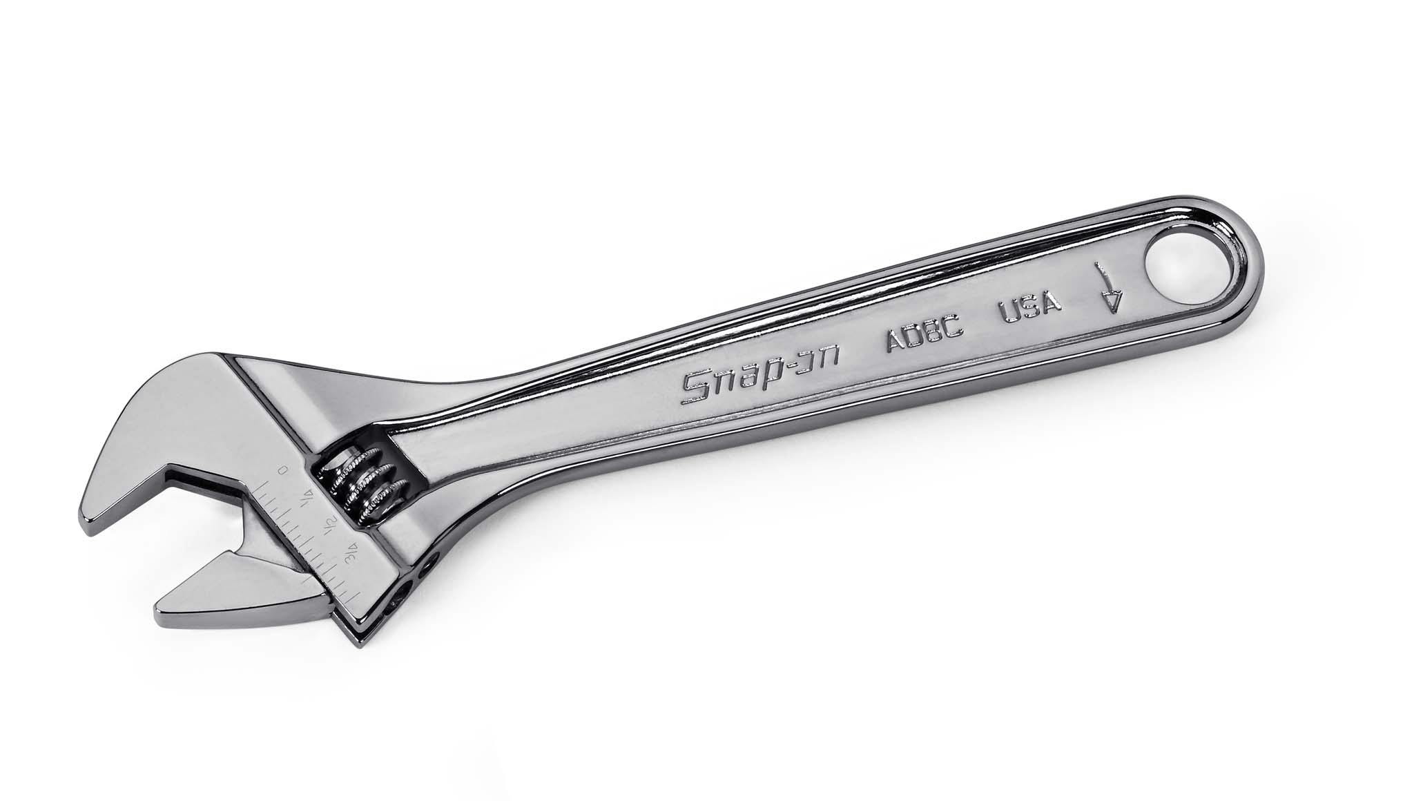 BLACK & DECKER 8-in Hardened Steel Adjustable Wrench at