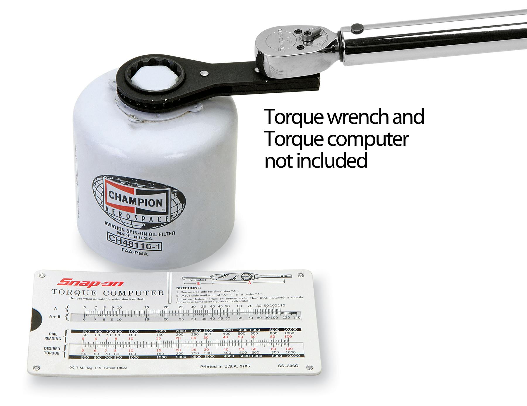 Champion oil filter on sale torque wrench