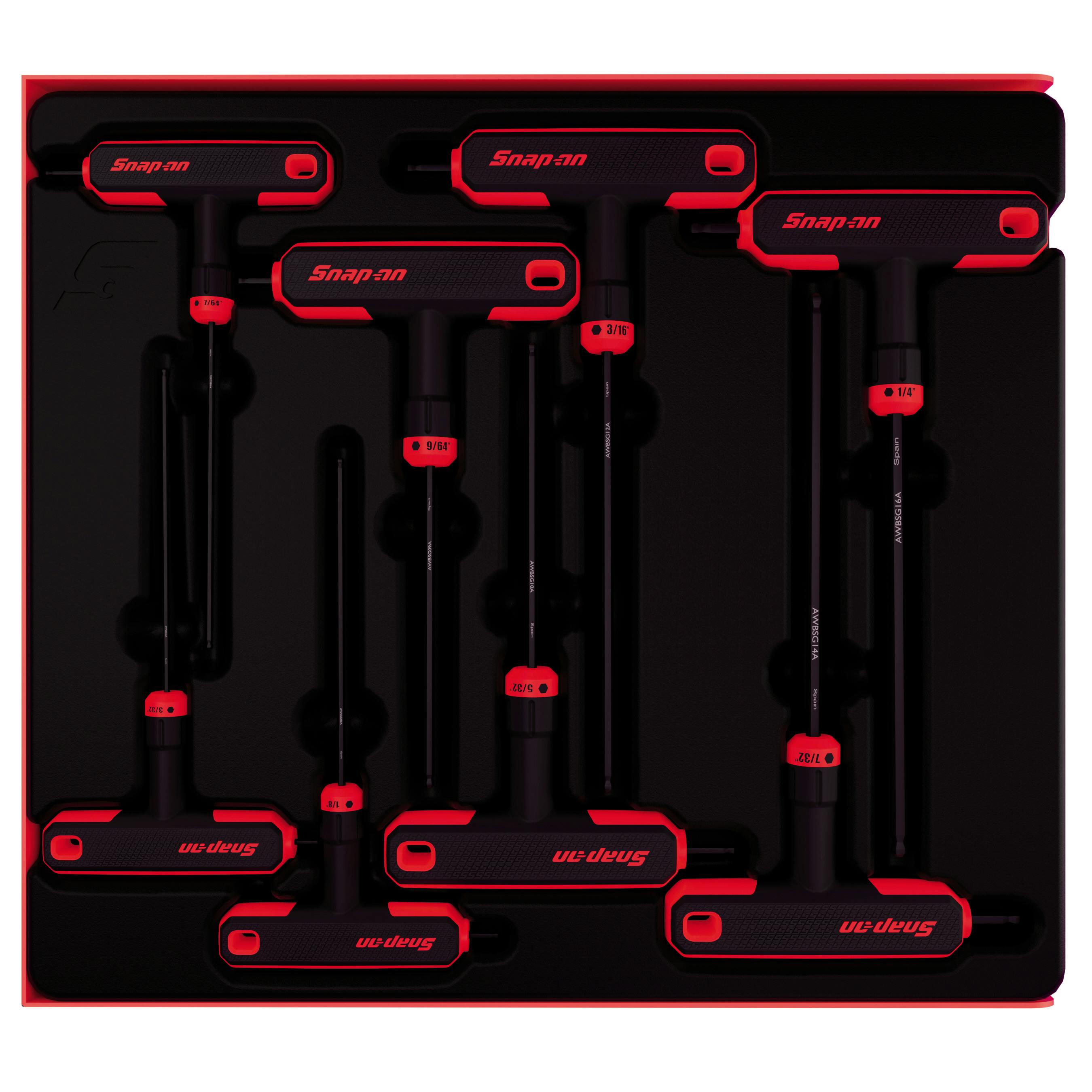 SAE Details about   *NEW* Snap On AWSG800A 8 Pc T-Handle/L-Shaped Hex Combo Soft Grip