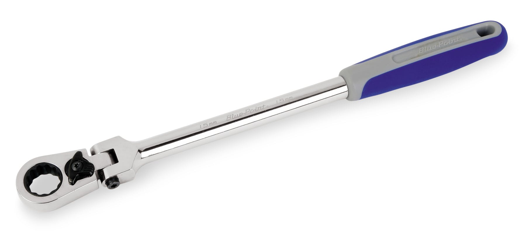 15 mm 12-Point Metric Locking Flex-Head Ratcheting Box Wrench 