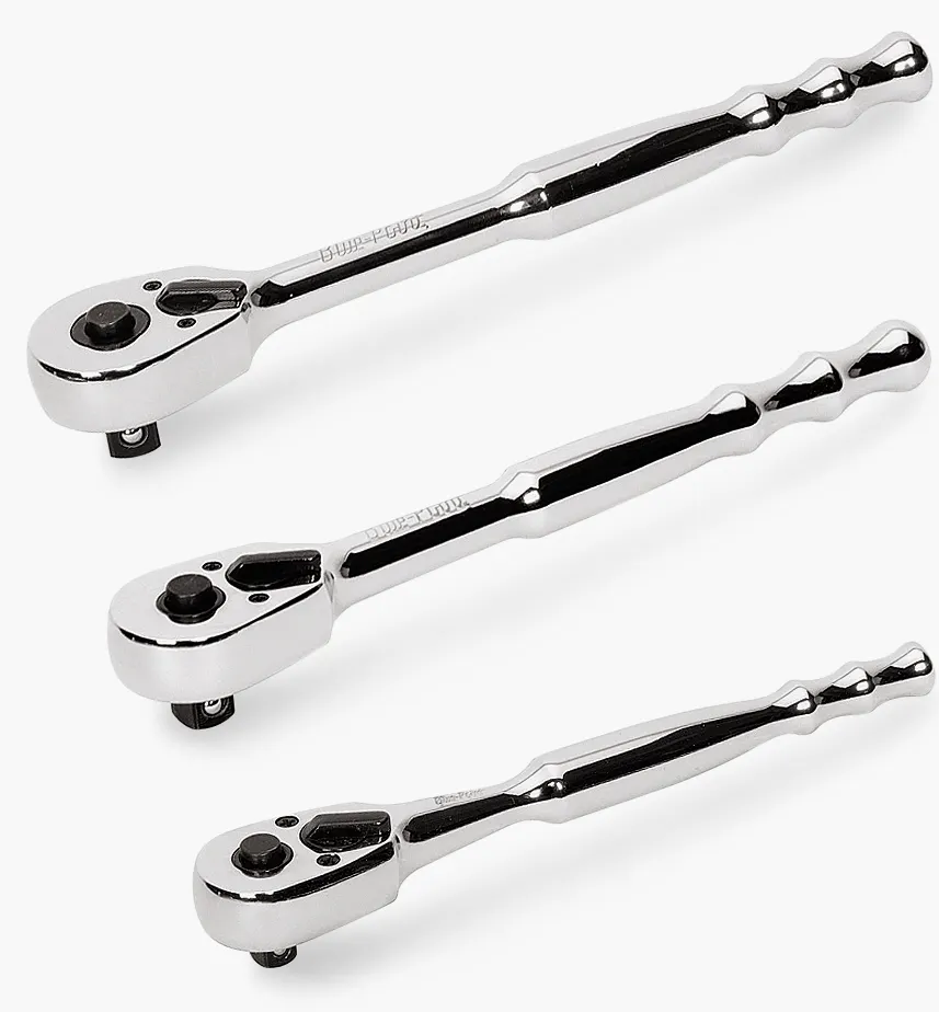 Blue Point 1/4" Drive Quick-Release Swivel Head Ratchet & Extension Set - 4pc
