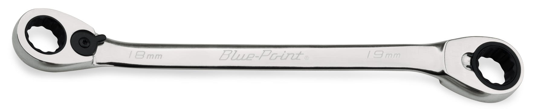 18-19 mm 12-Point Metric 25° Offset Reversible Ratcheting Box