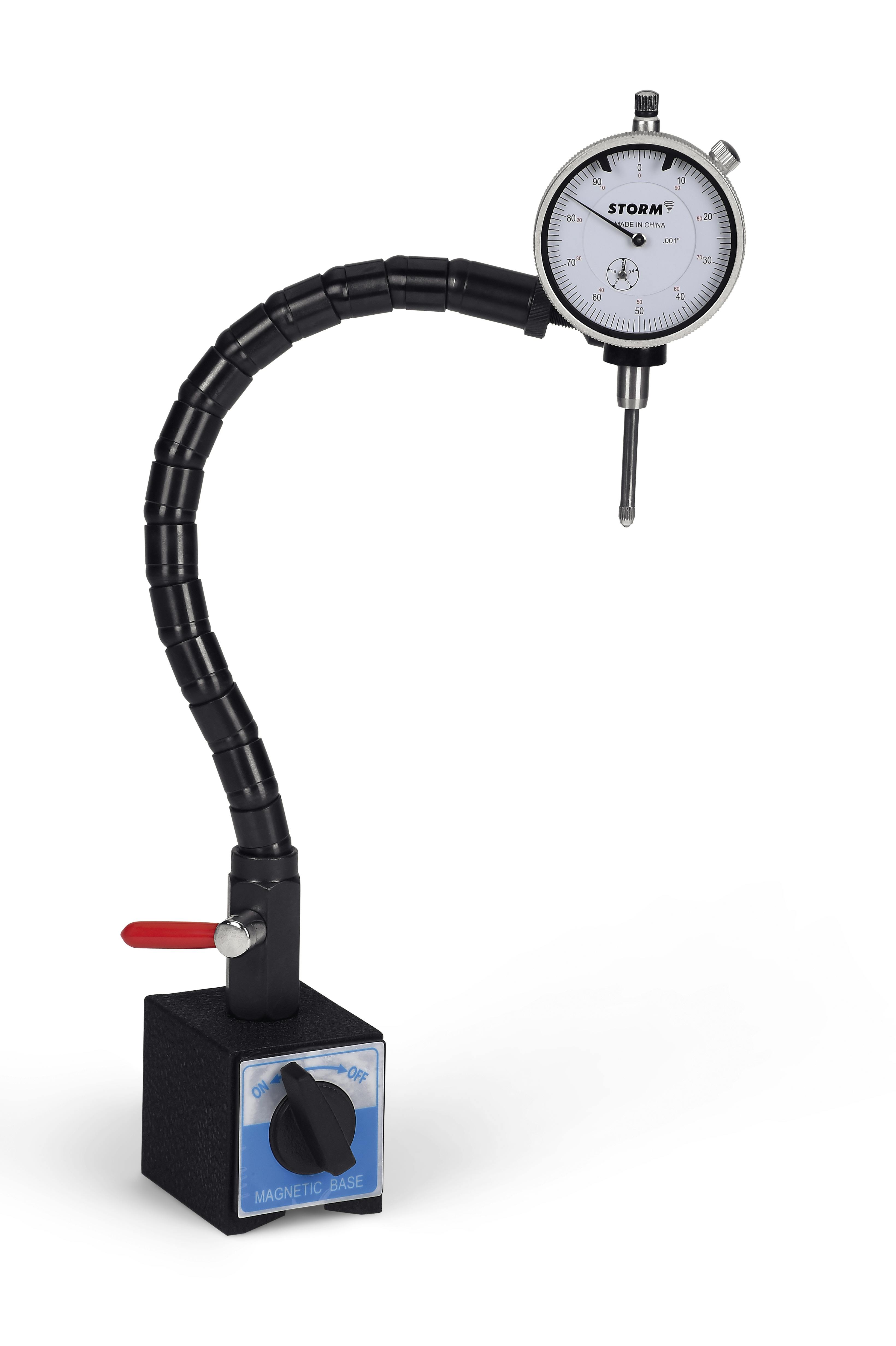 Dial Indicator Set - On/Off Magnetic Base with Flex-Arm