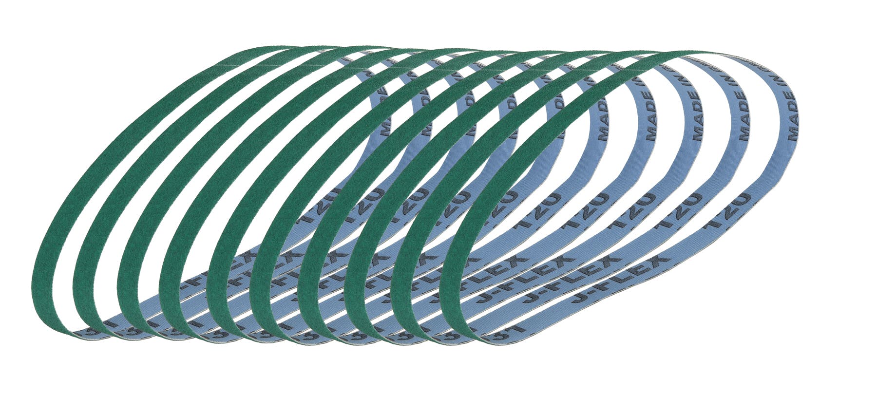 CTBFBC12120 陶瓷, 1/2 x 1/8-3/4英寸, 120粗细度 (10 pk)