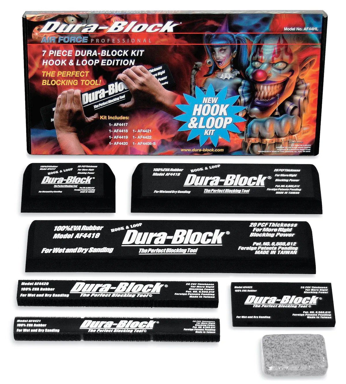 6PC BLK ST SOAP HOOK AND LOOP