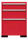 58WX33H RED 3 DRAWER
