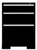 58WX37H BLACK 3 DRAWER