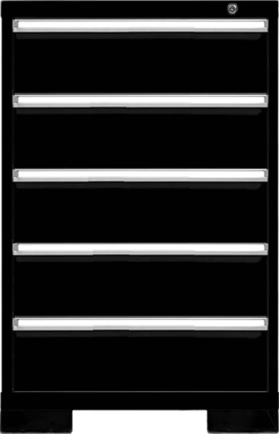 58WX37H BLACK 5 DRAWER