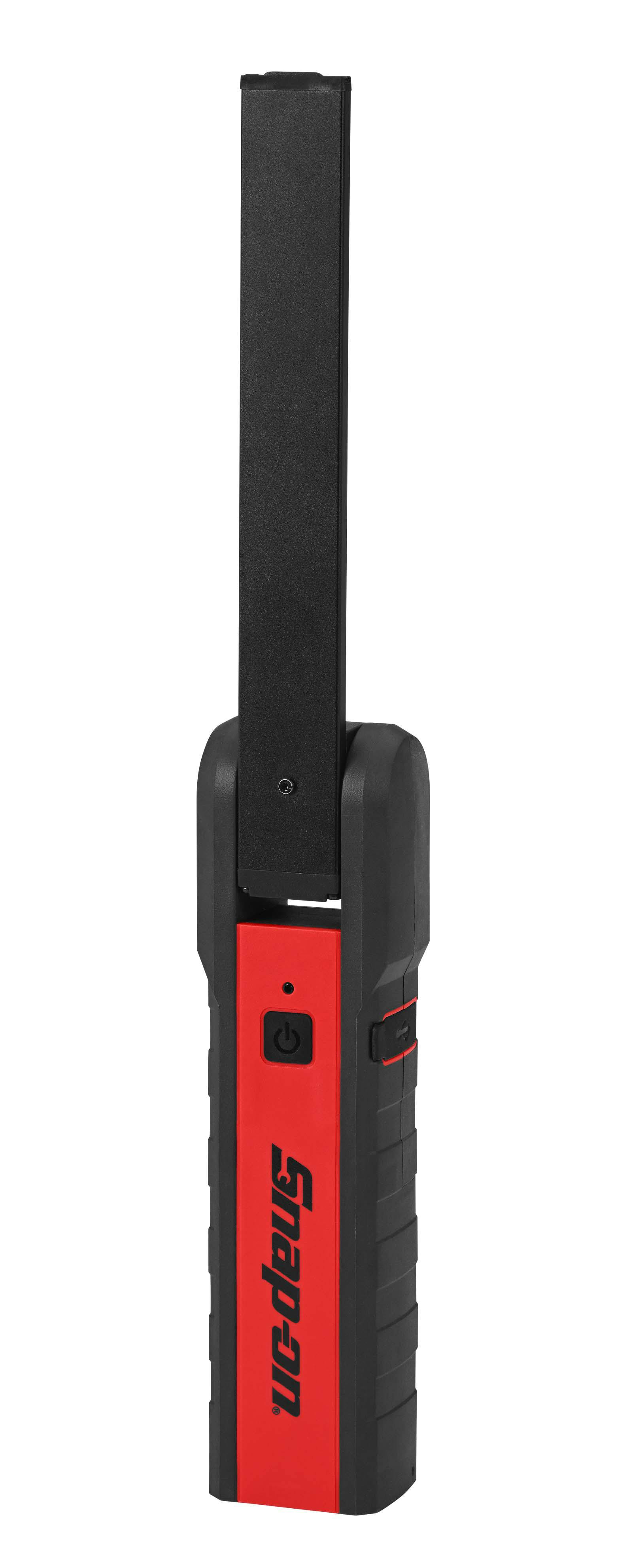 Snap on store rechargeable flashlight