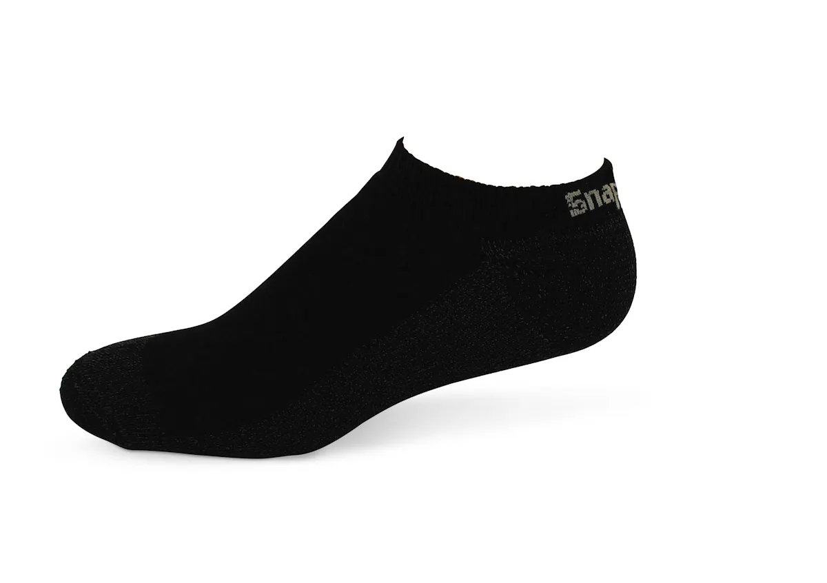 MED BLK SOCK LOW PROFILE