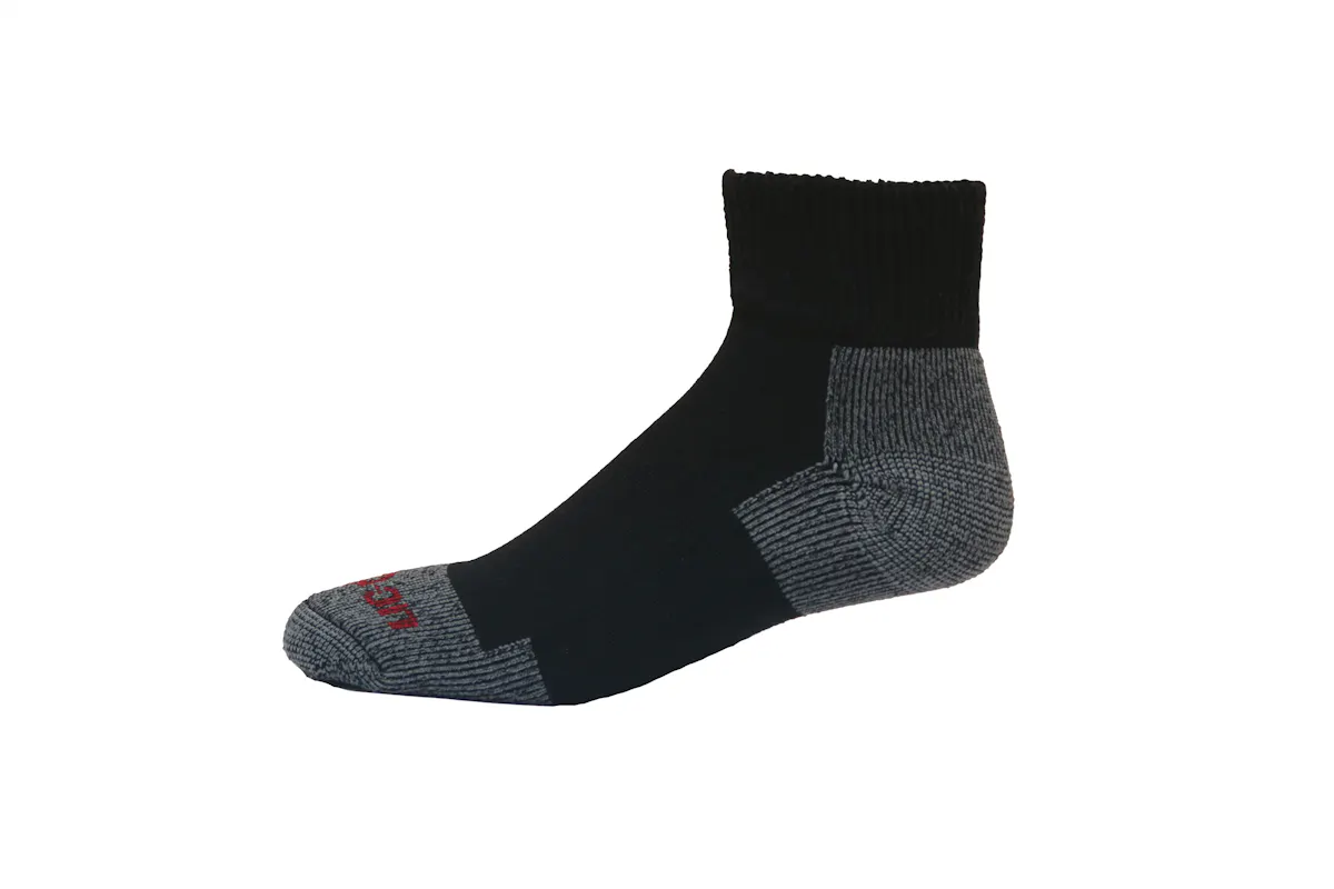 SOCKS SUMMER ANKLE LG BLACK 1