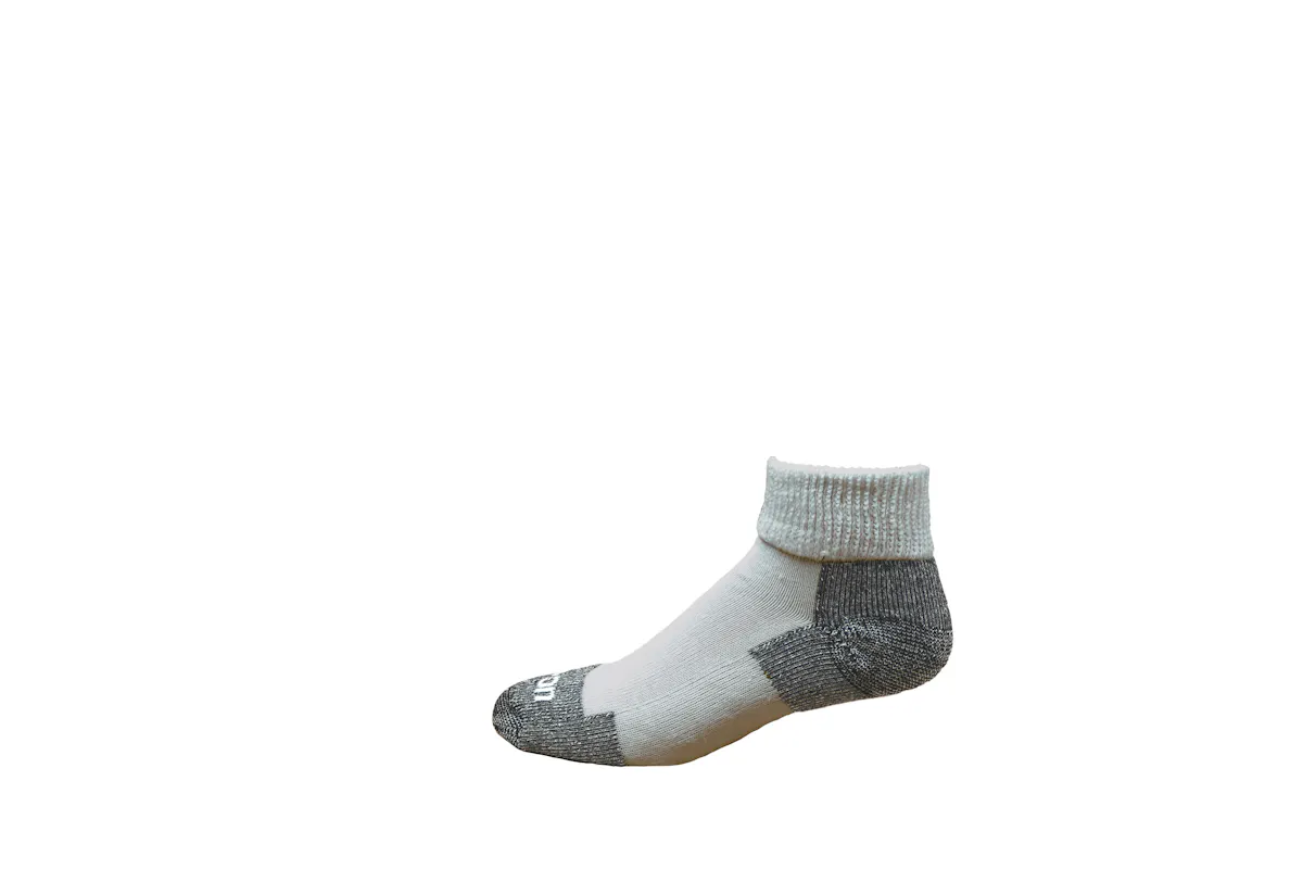 SOCKS SUMMER ANKLE LG WHITE 1