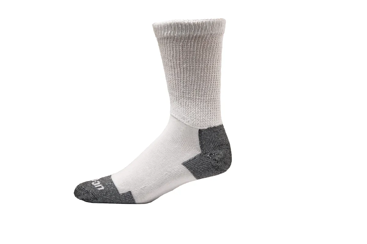 SOCKS SUMMER CREW LG WHITE 1