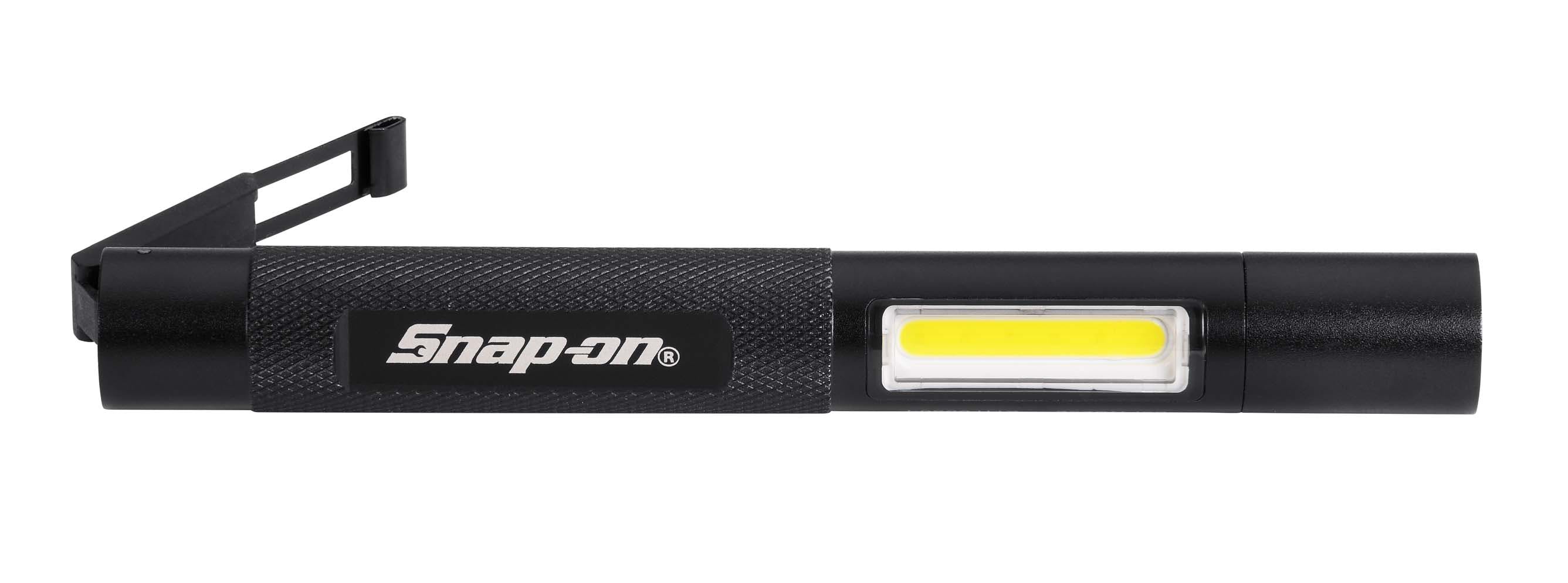 New Snap On 300Lm Rechargeable penlight pocket light 4 colors W/Clip+Magnet 