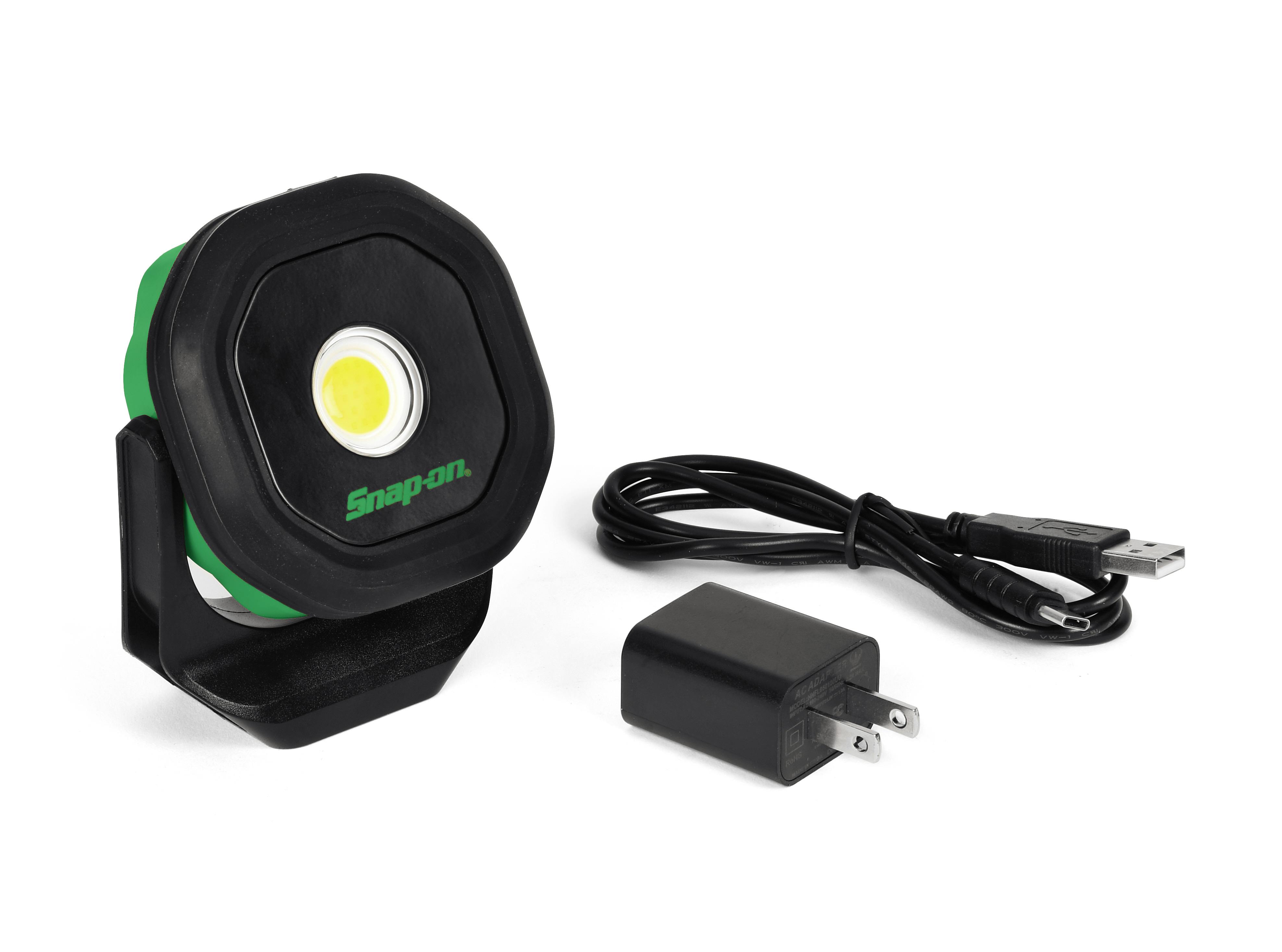 Green Snap-on 400 lumen Rechargeable Project Light