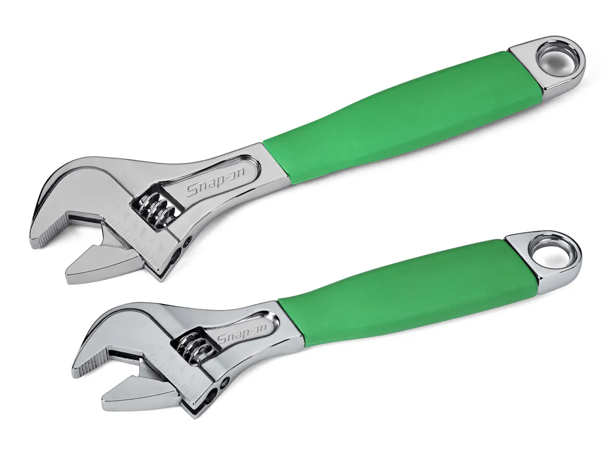2 PC ADJ WRENCH SET FDP GREEN