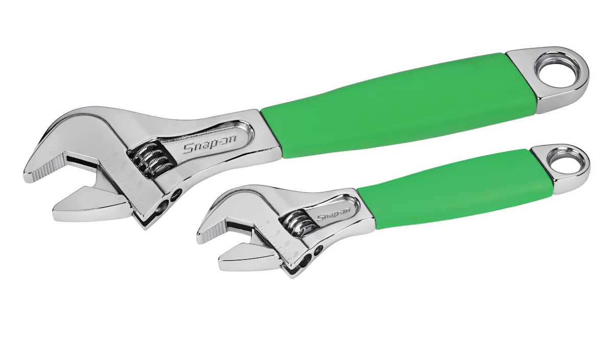 2 PC ADJ WRENCH SET FDP GREEN