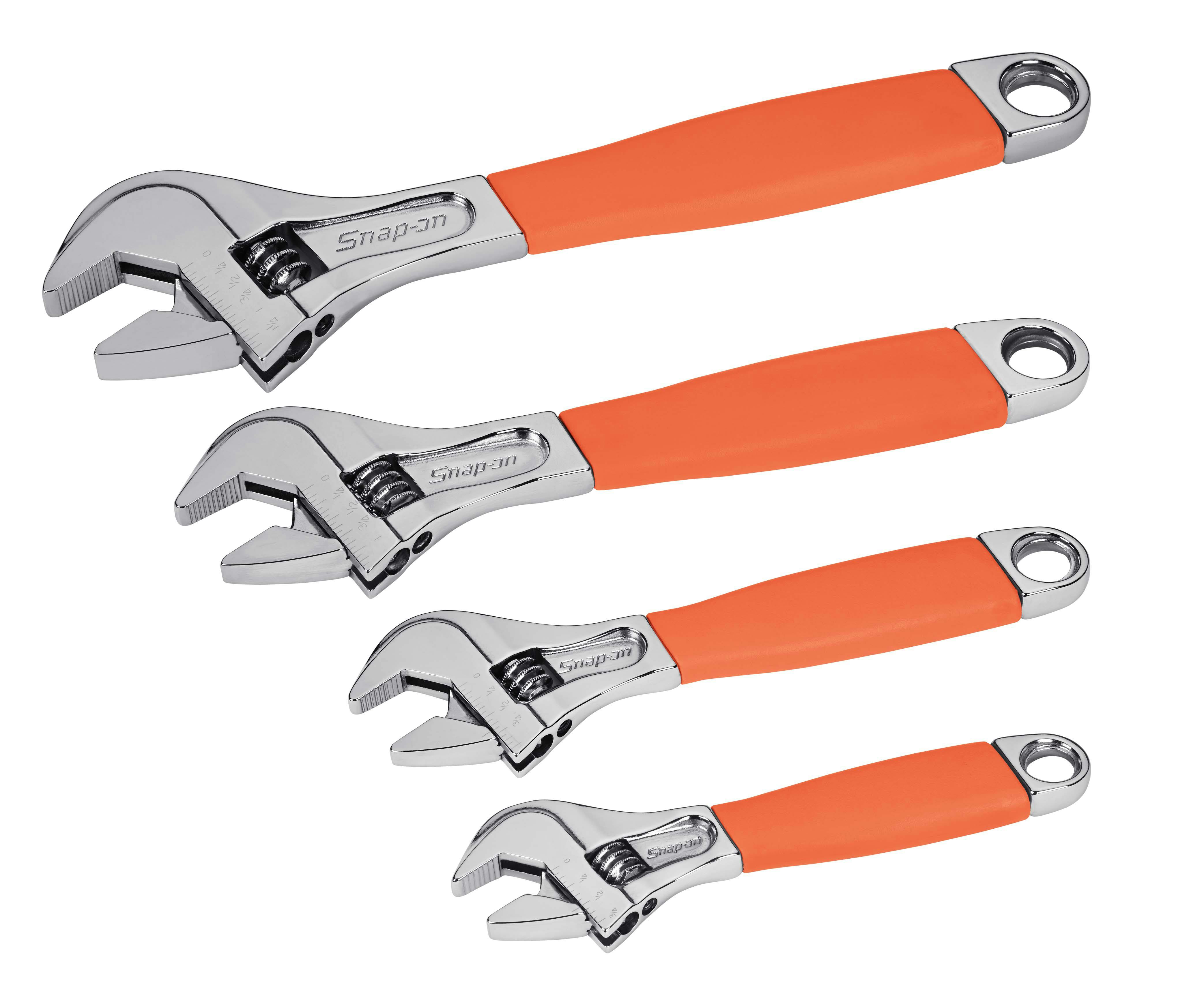 4 pc Flank Drive® Plus Adjustable Wrench Set (6–12