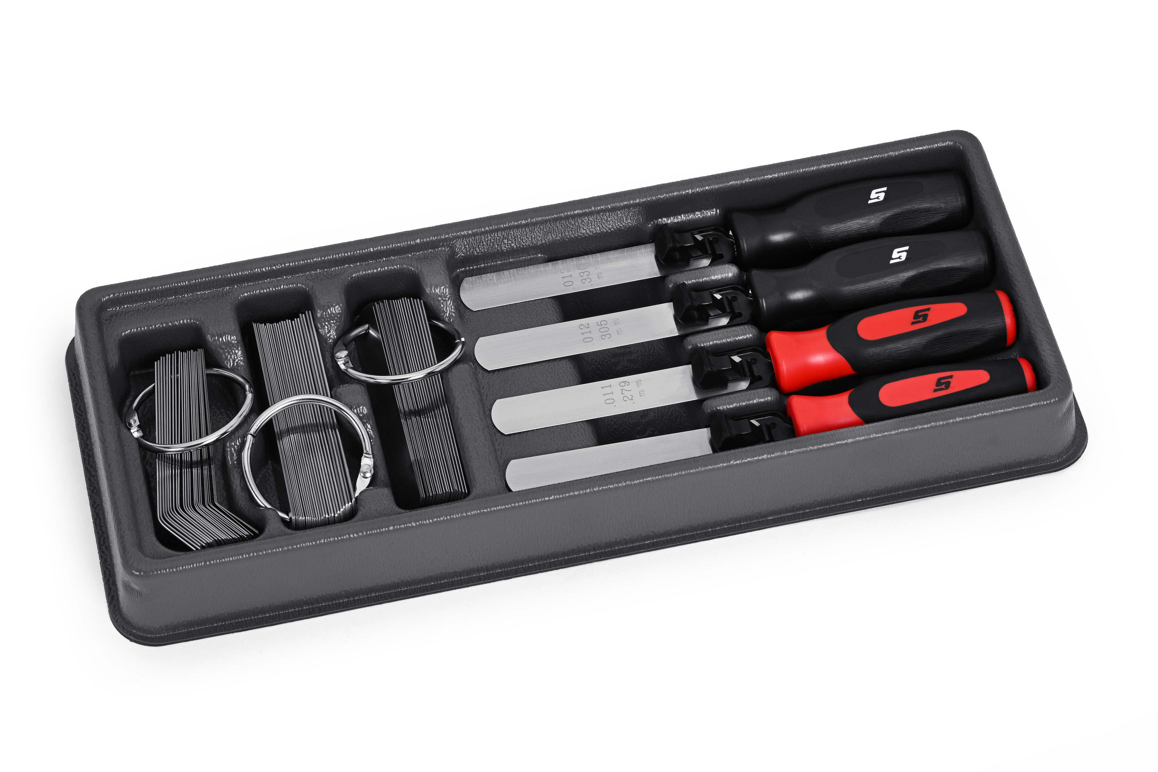 Feeler Gauge Blade Set Red and Black
