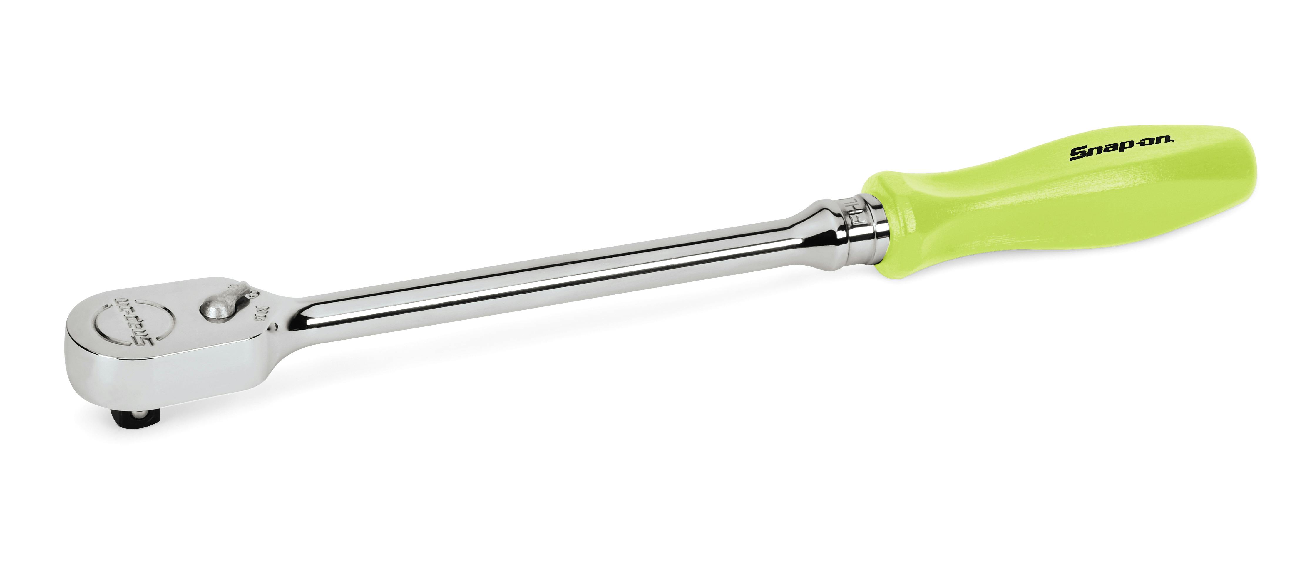 New Snap On Green 3/8 Extra Long Hard Handle Ratchet USA