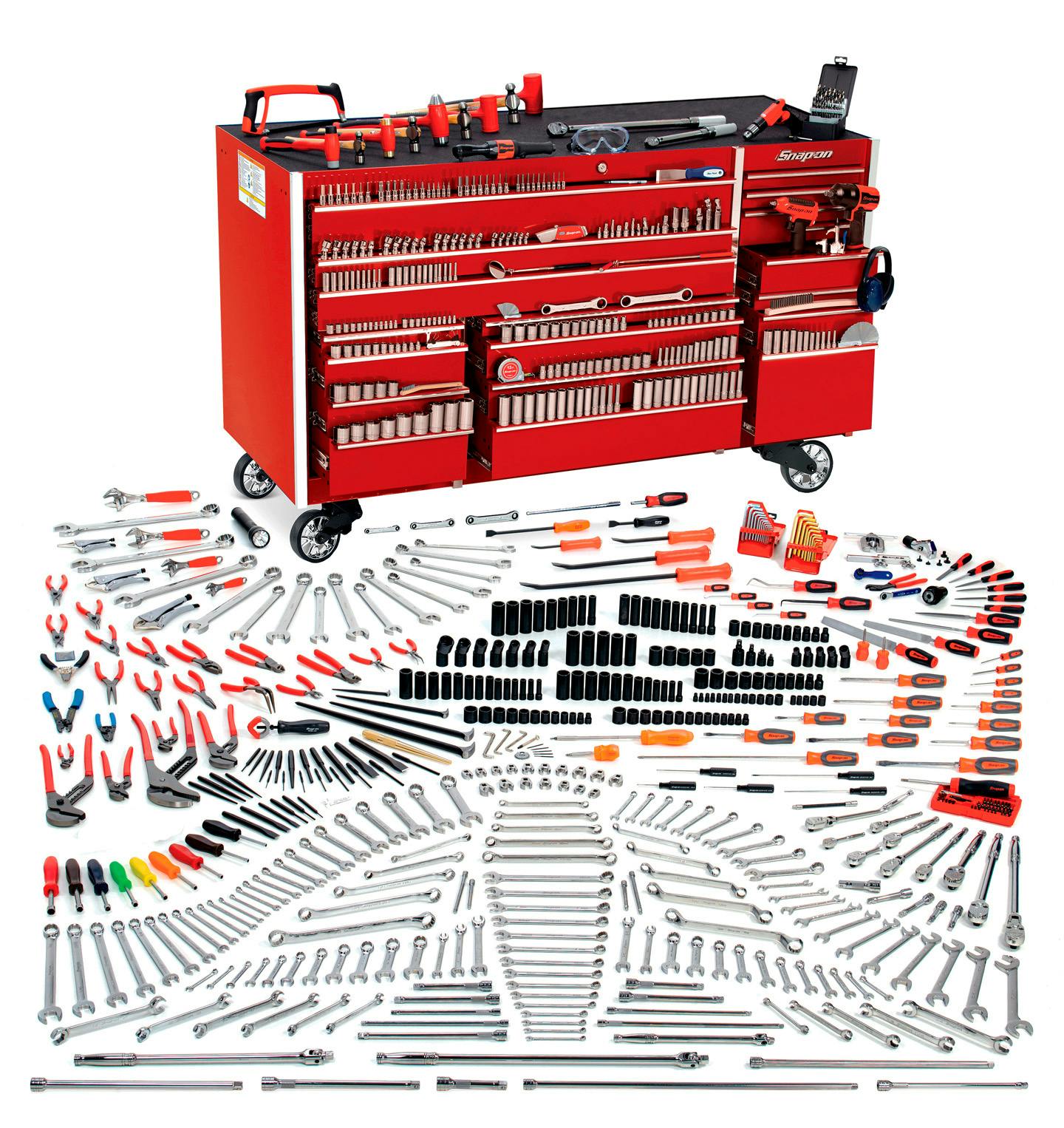 Fleet Pro Master Roll Cab with Foam (Pre-Assembled) (Red) - Snap