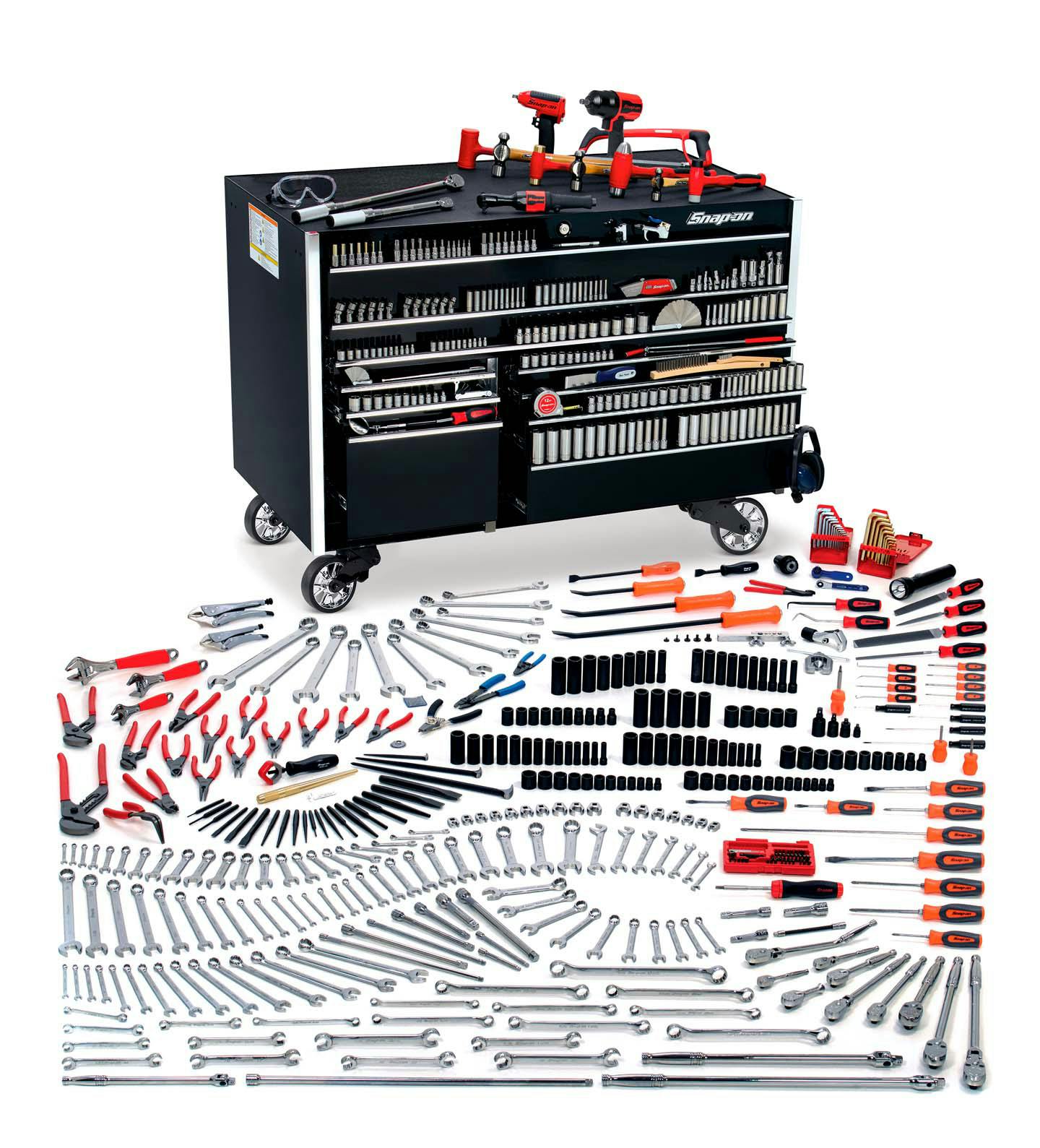 Industrial MRO Pro Roll Cab with Foam (Pre-Assembled) (Red) - Snap