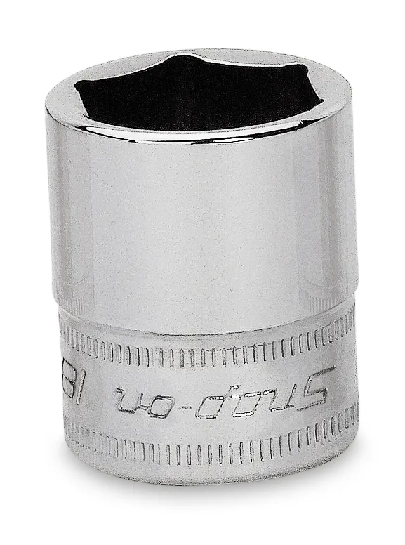 3/8DR 6PT 18MM SHL SKT