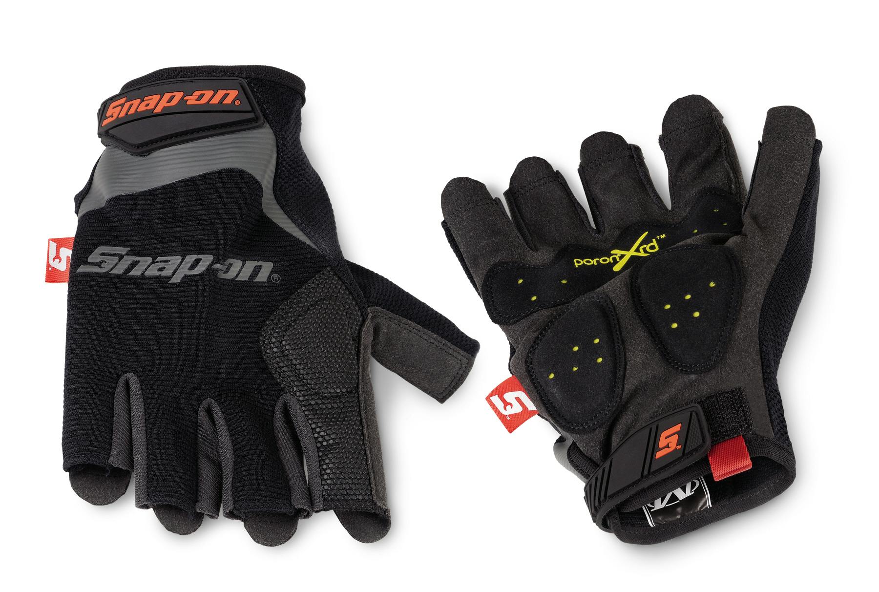 snap on fingerless gloves